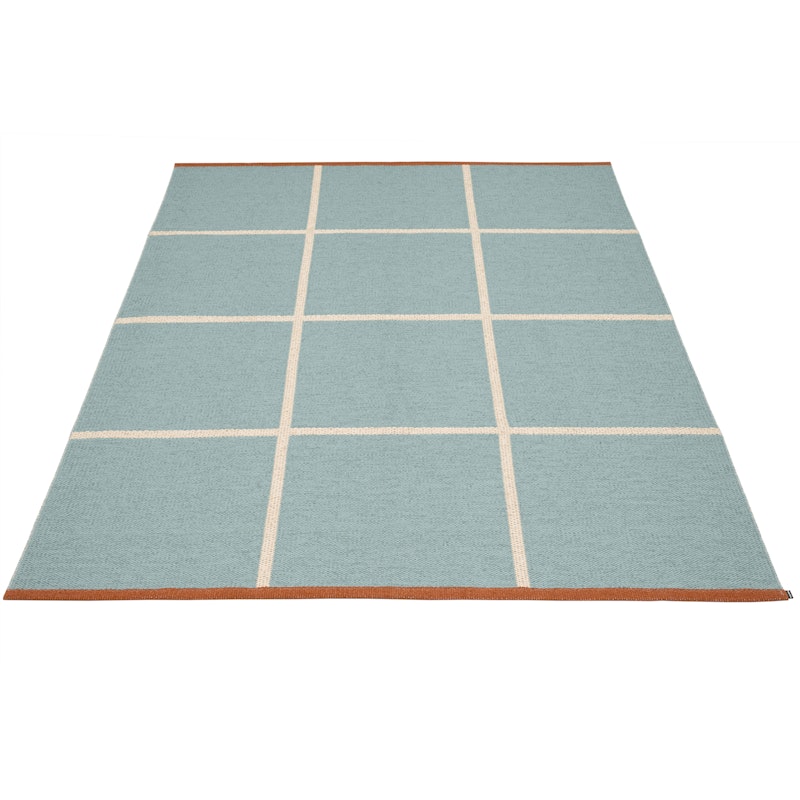 Criss Plastic Rug Haze / Cream / Rust, 180x260 cm