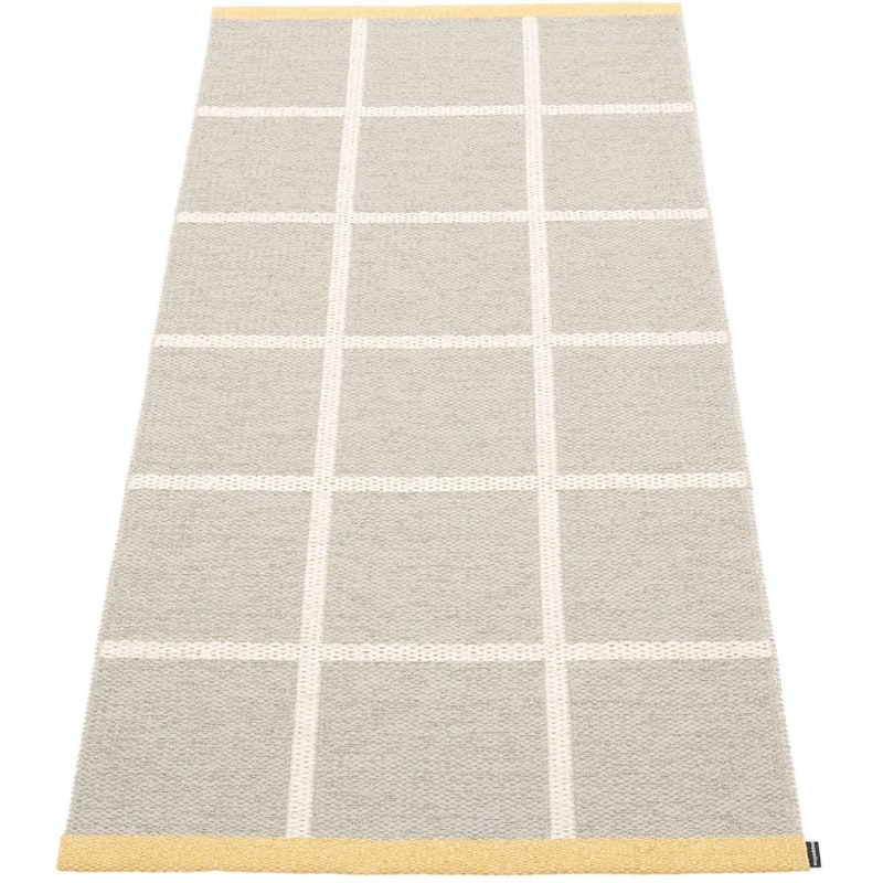 Criss Plastic Rug Linen / Vanilla / Pale Yellow, 70x150 cm