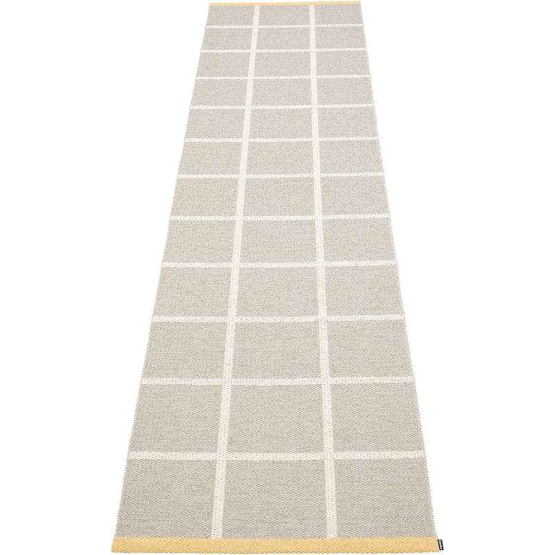 Criss Plastic Rug Linen / Vanilla / Pale Yellow, 70x300 cm