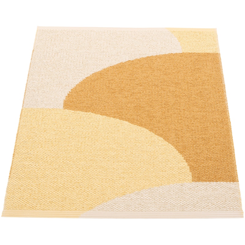 Hill Rug 70x90 cm, Ochre / Pale Yellow / Cream