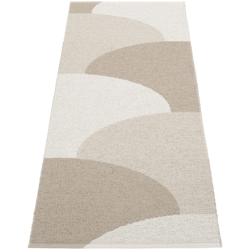 Hill Rug 70x180 cm, Dark Linen / Linen / Fossil Grey