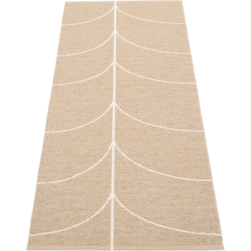 Leif Plastic Rug Light Nougat / Vanilla, 70x180 cm