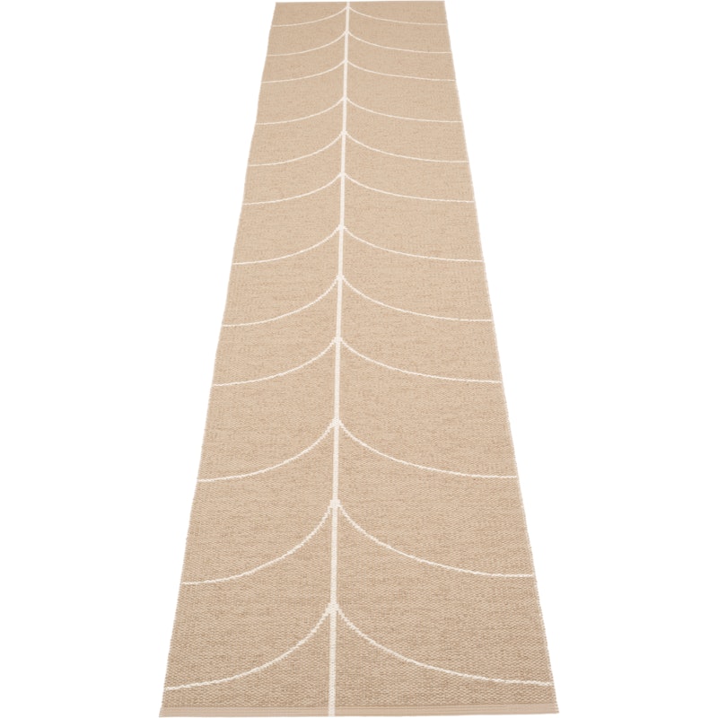 Leif Plastic Rug Light Nougat / Vanilla, 70x360 cm
