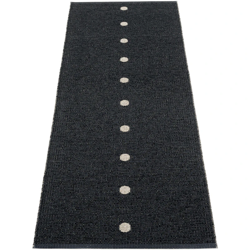 Peg Rug 70x200 cm, Black/Lin