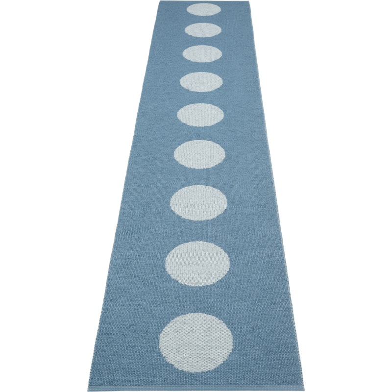 Vera Pop Rug 70x360 cm, River Blue / Blue Fog