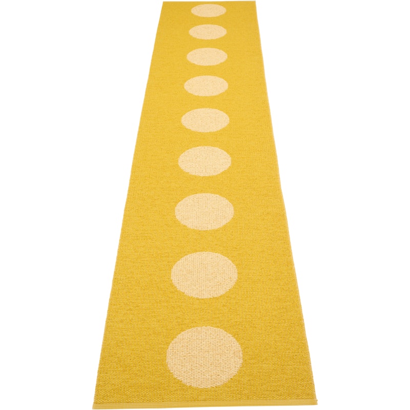 Vera Pop Rug 70x360 cm, Mustard / Pale Yellow