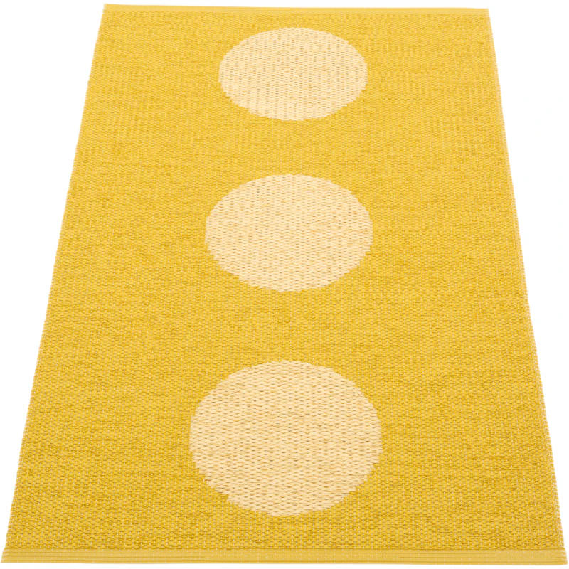 Vera Pop Rug 70x120 cm, Mustard / Pale Yellow