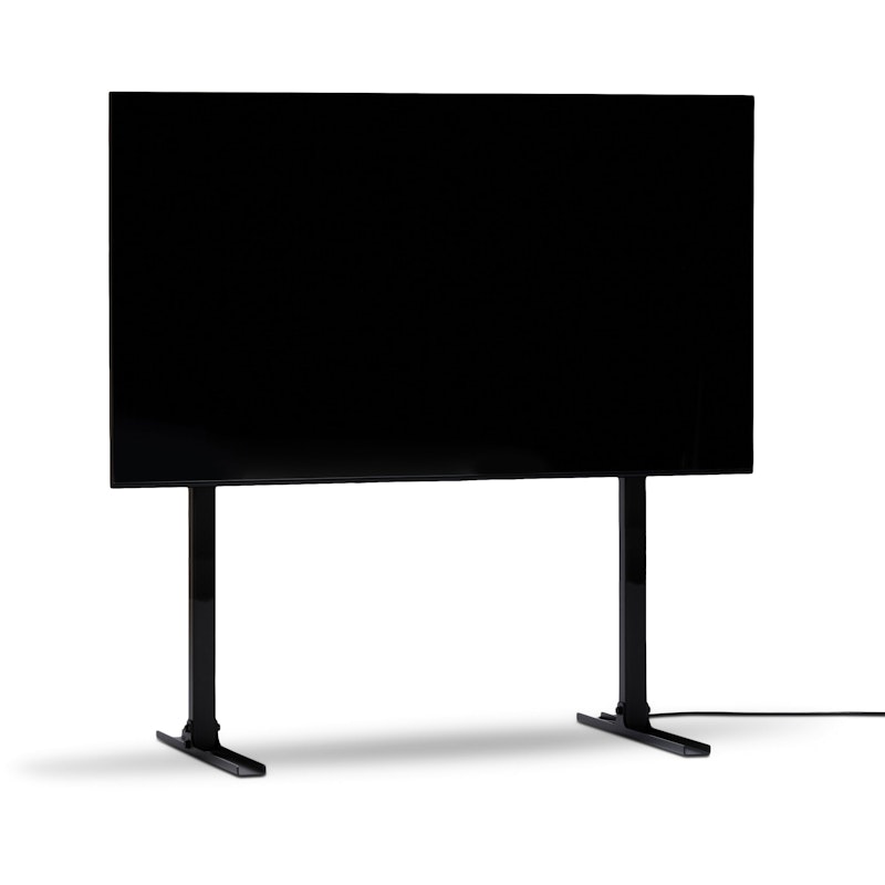 Straight Tall Tv Stand, Charcoal