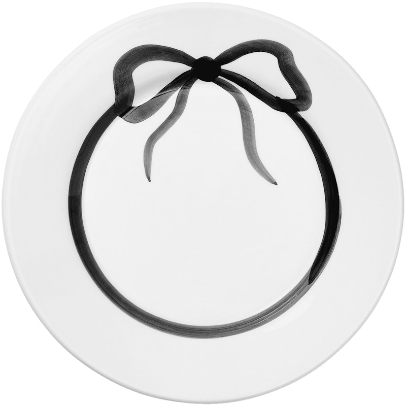 Bow Plate 28 cm, Black