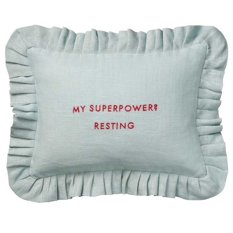 Quote Cushion Cover 30x40 cm, Teal