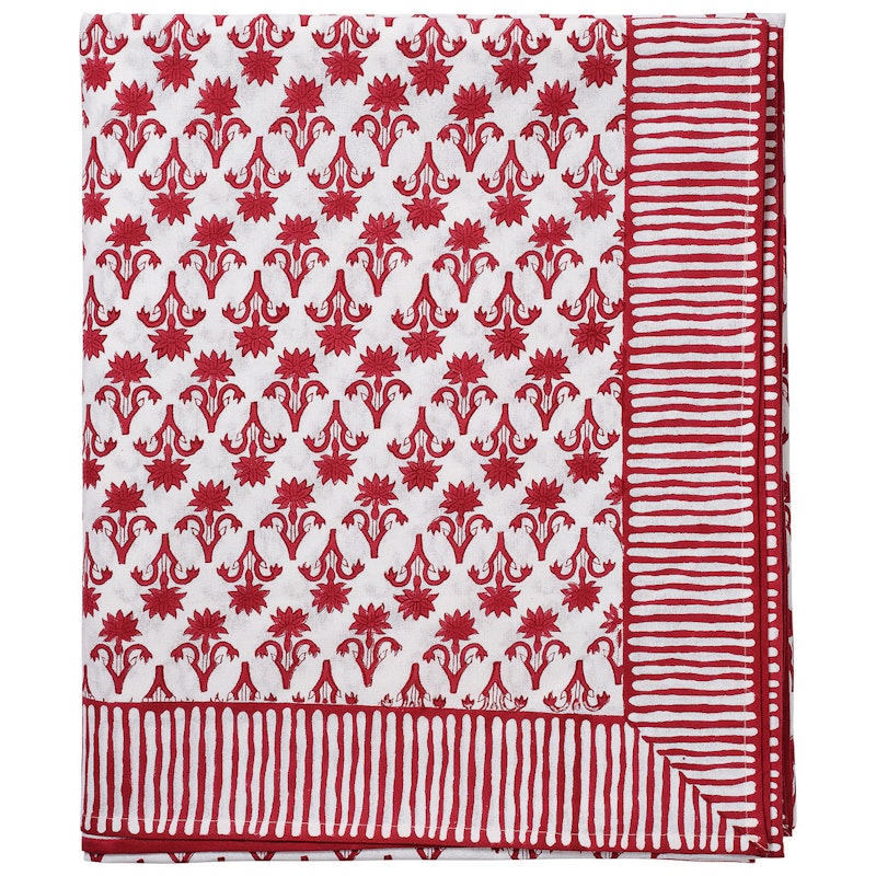 Lily Table Cloth 150x250 cm, Burgundy