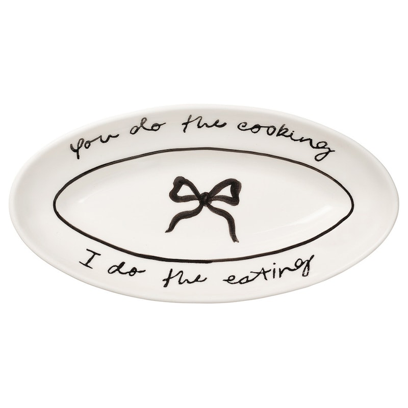 Bow Serving Plate 26 cm, Black