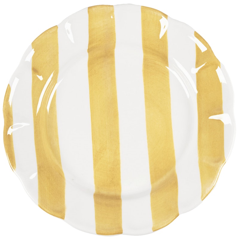Stripe Plate 28 cm, Yellow