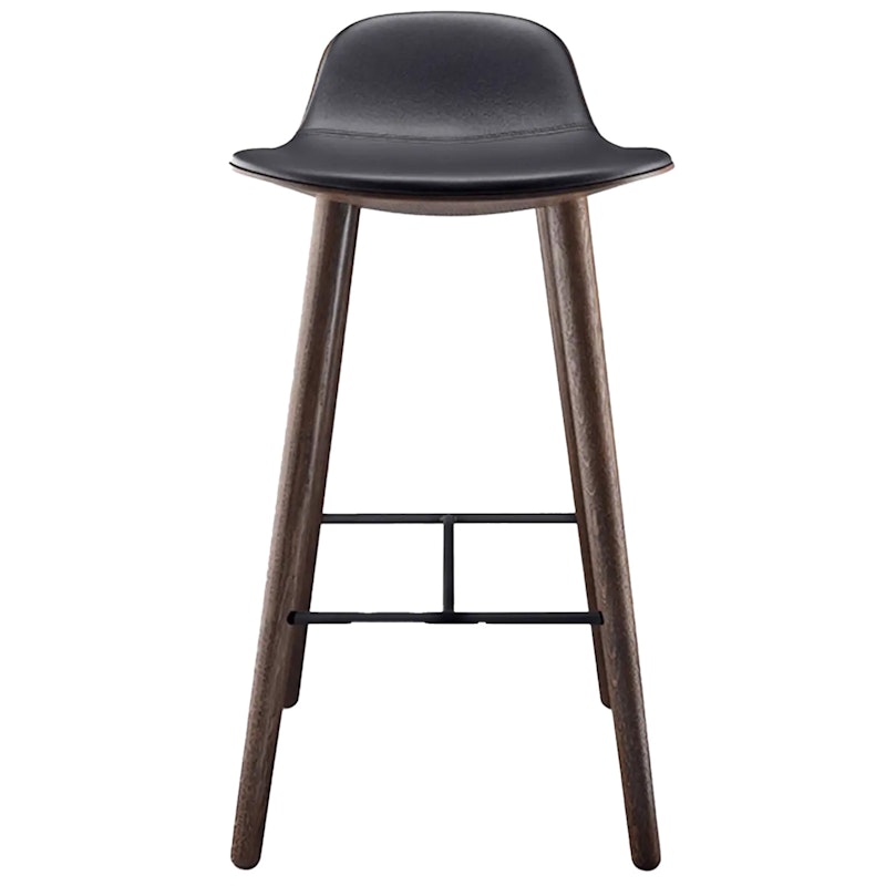 Yuuga Bar Stool H75 cm, Smoked Oak/Black