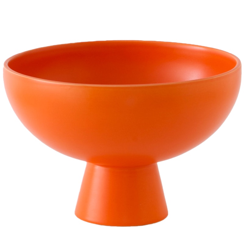 Strøm Schüssel mit Fuß Ø19 cm, Vibrant Orange