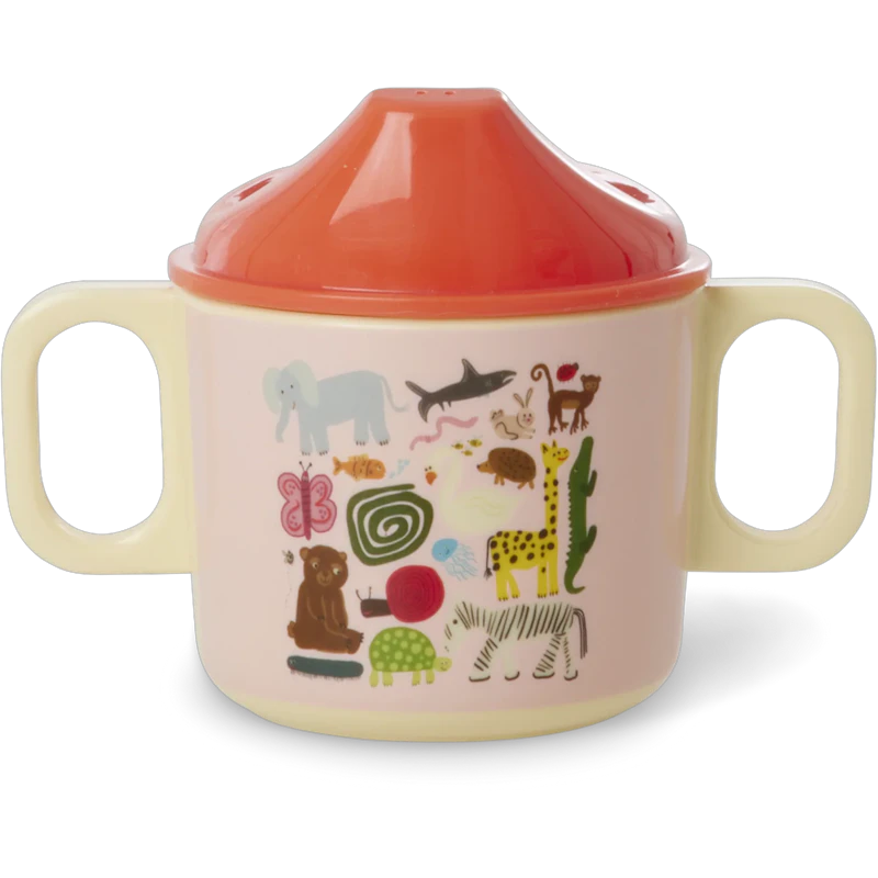 Baby Cup Melamine 25 cl, Pink Wildlife