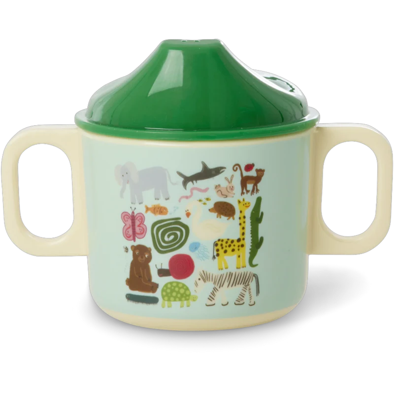 Baby Cup Melamine 25 cl, Mint Wildlife