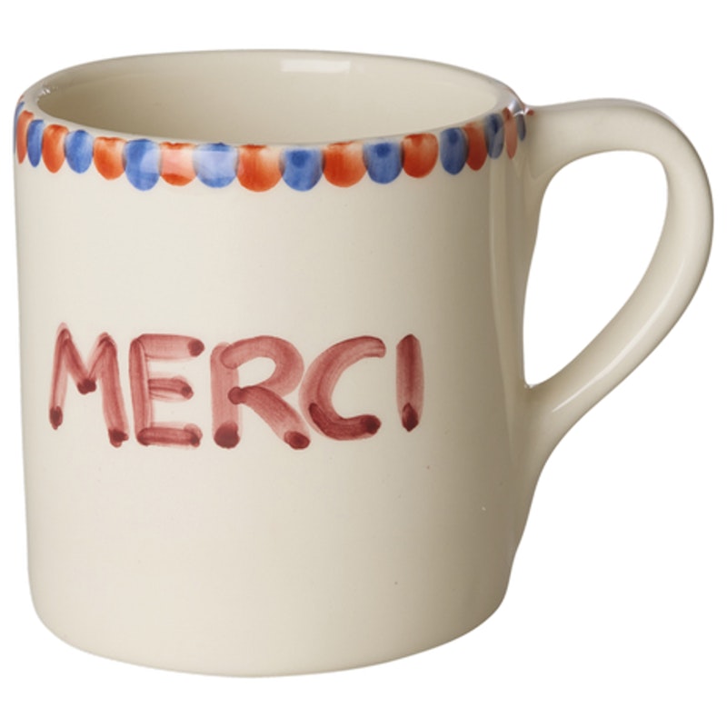 Ceramic Mug 42 cl, Merci