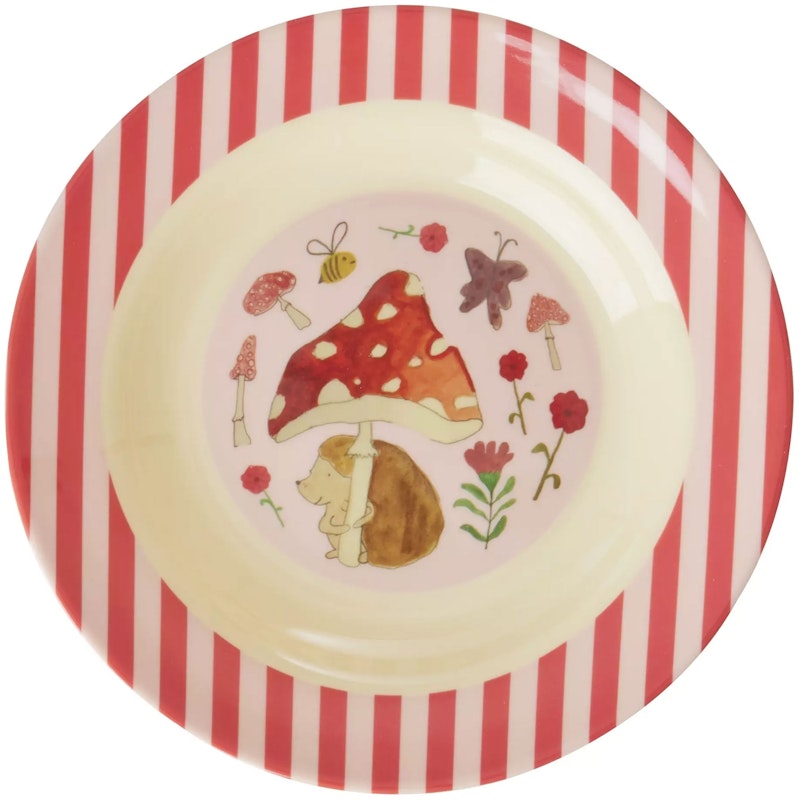 Melamine Bowl 20 cm, Pink Happy Forest