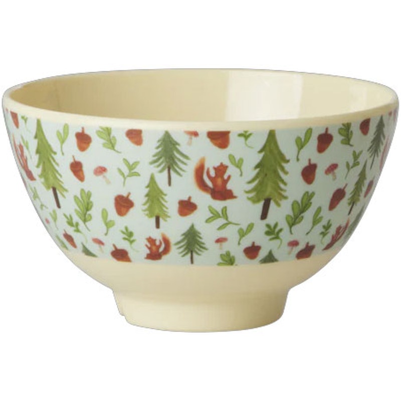 Melamine Bowl 30 cl, Blue Happy Forest