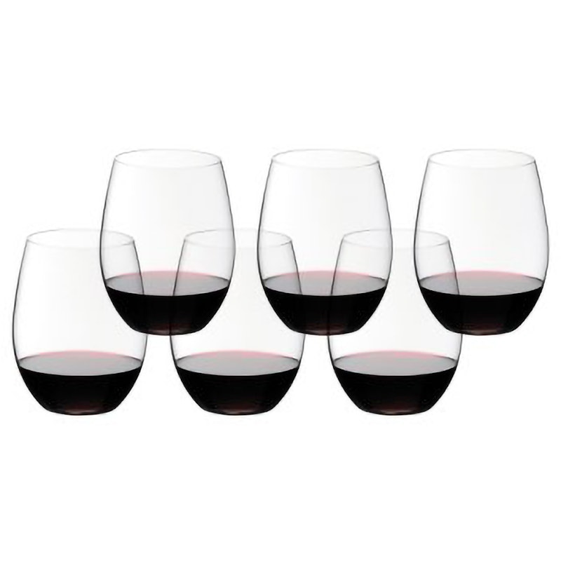 O Pinot Noir/Nebbiolo Wine Glasses 6-pack, 20 Year Anniversary