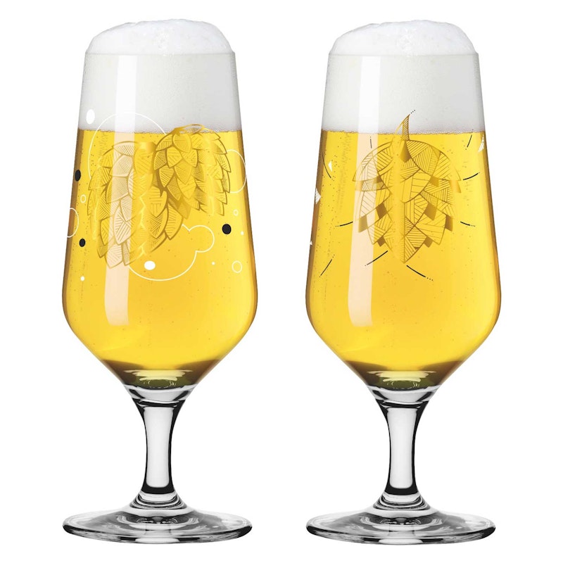 Brauchzeit Bierglas 37 cl 2-er Set, #1 & 2