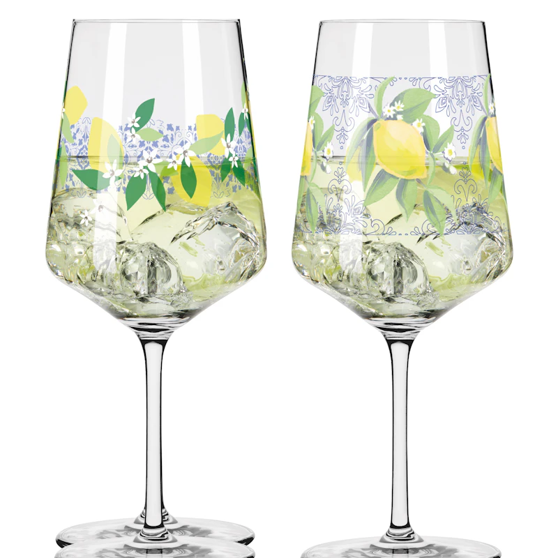 Sommertau Wine Glasses 2-pack, Italian Limoncello