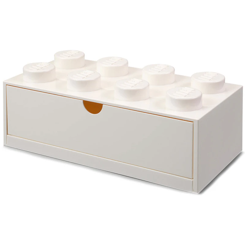 LEGO® Storage With Drawer 8 Knobs Small, White