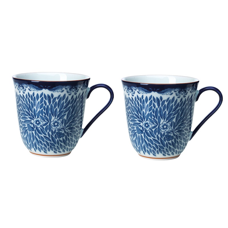 Ostindia Floris Tasse 30 cl 2-er Set, Blau