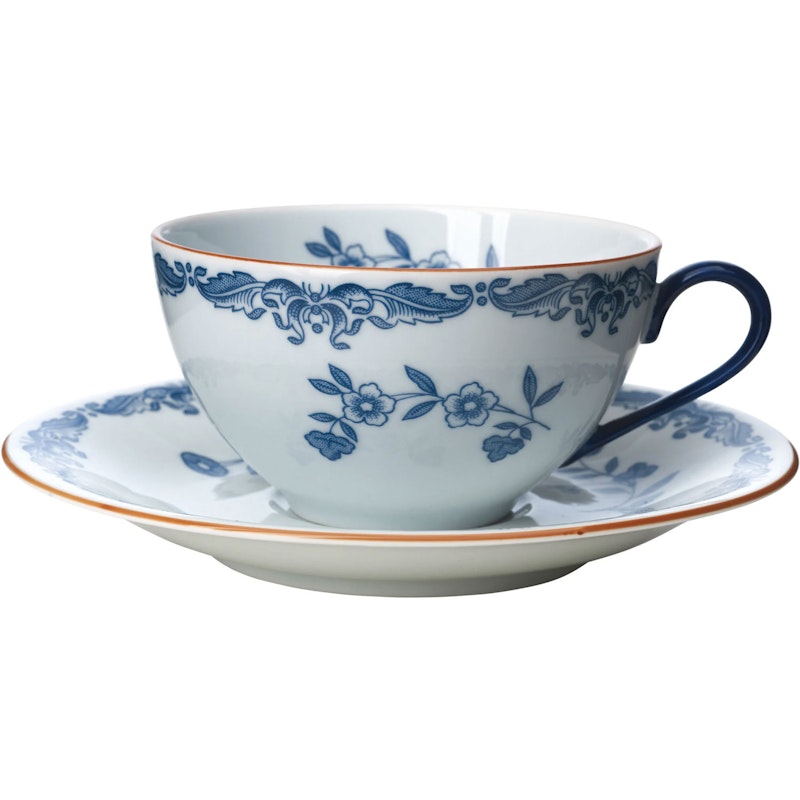 Ostindia Teetasse mit Unterteller, 27 cl