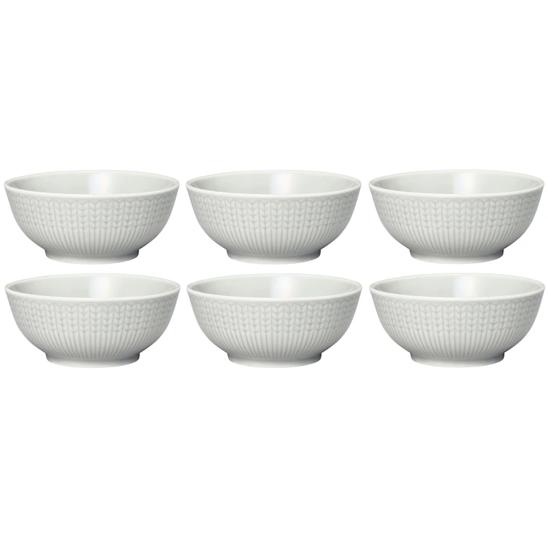 Swedish Grace Bowl 30 cl 6-pack, Fog (Light Grey)