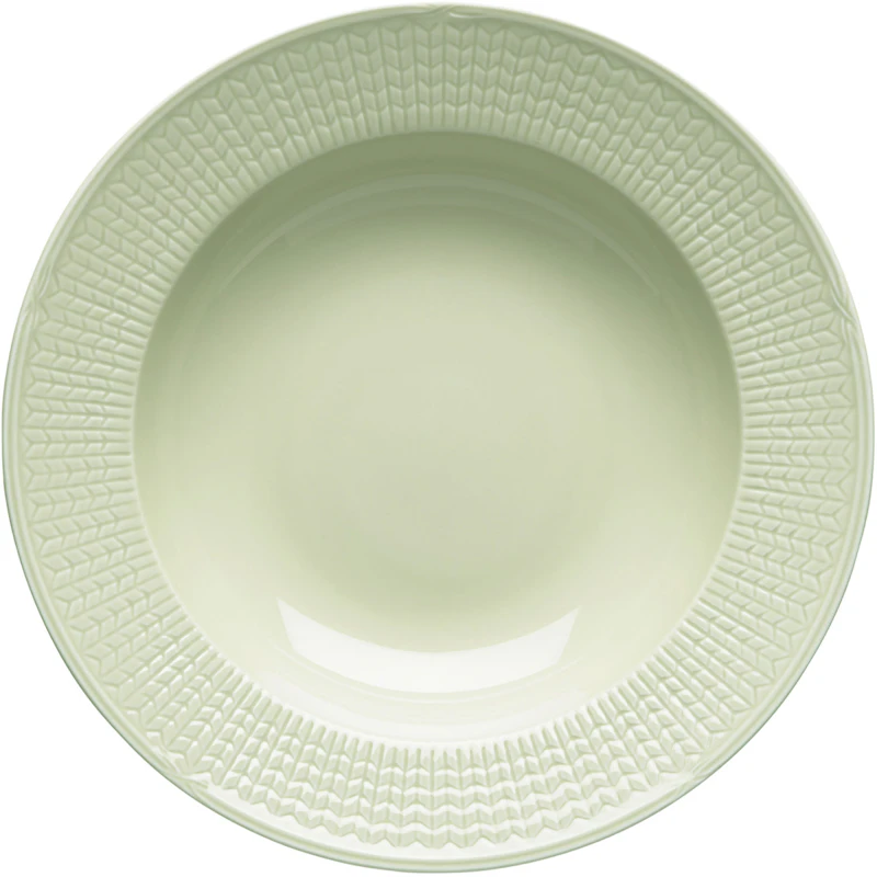 Swedish Grace Deep Plate 25 cm, Meadow (Light Green)