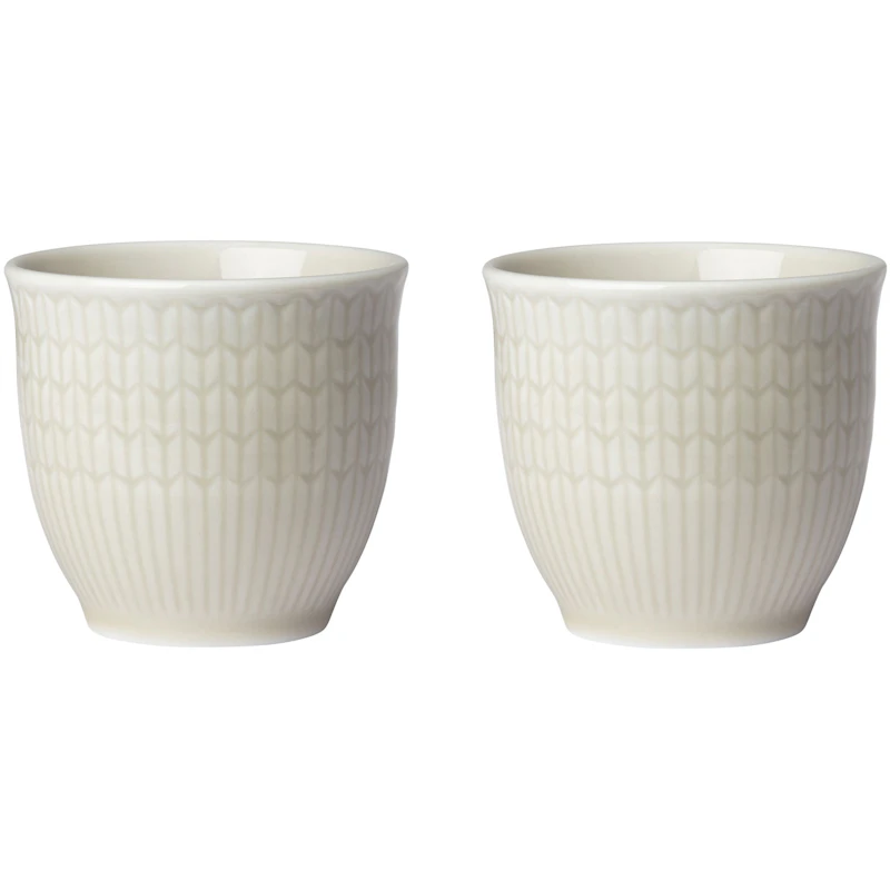 Swedish Grace Egg Cups 4 cl 2-pack, Oat
