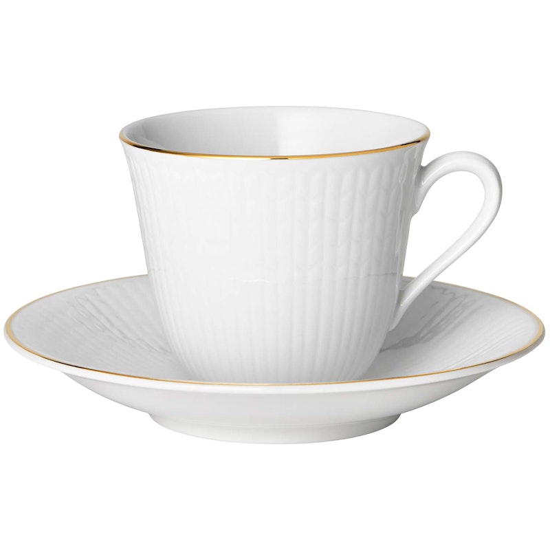 Swedish Grace Gala Kaffetasse & Untertasse, 16 cl