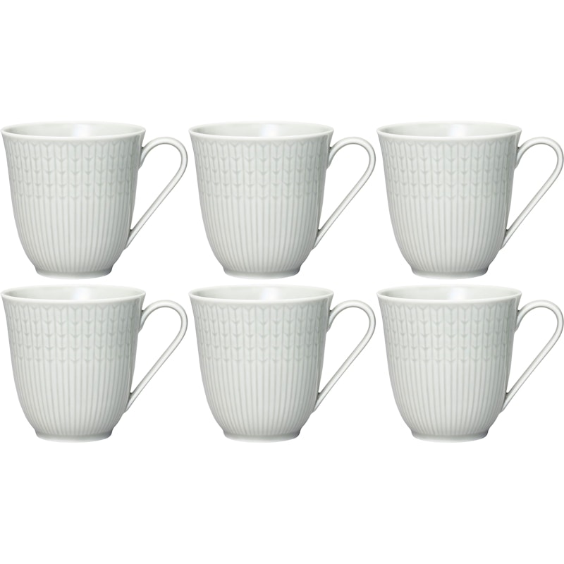 Swedish Grace Tasse 30 cl 6-er Set, Fog (Light Grey)