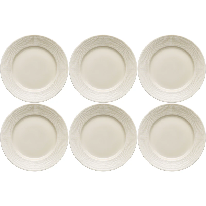 Swedish Grace Plate 21 cm 6-pack, Oat (Beige)