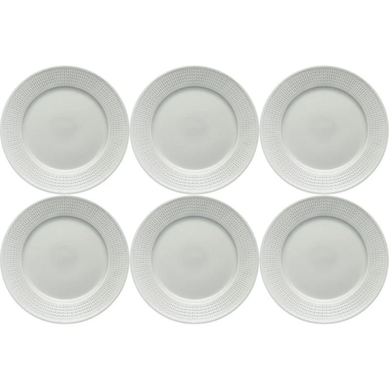 Swedish Grace Plate 27 cm 6-pack, Fog (Light Grey)
