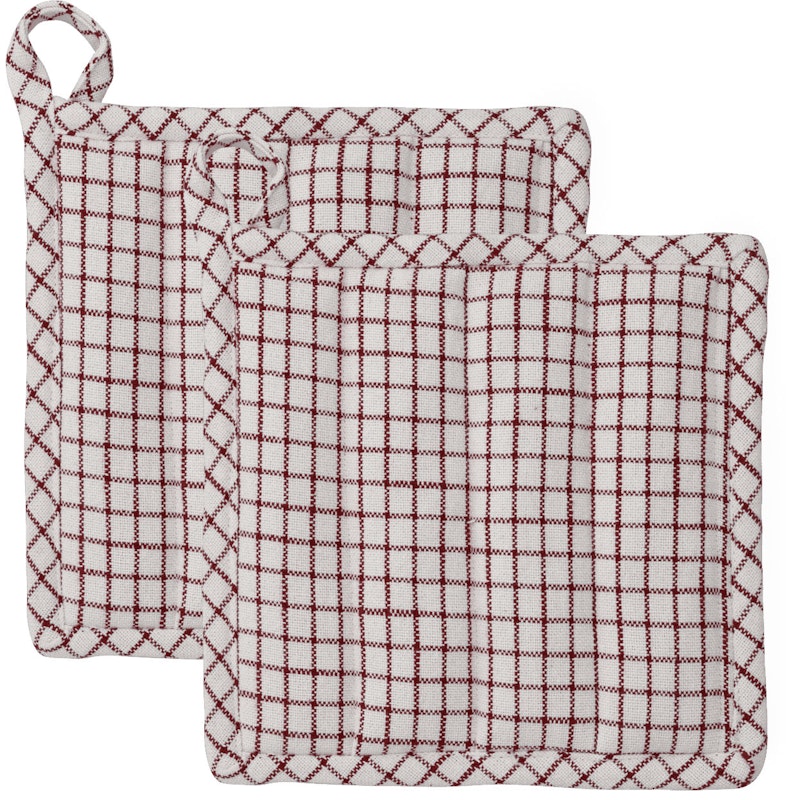 Garn Pot Holder 22x22 cm 2-pack, Terracotta