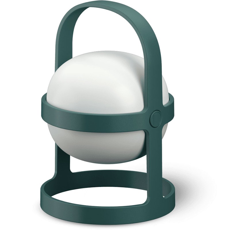 Soft Spot Solar Circular Lamp Portable 18,5 cm, Forest Green