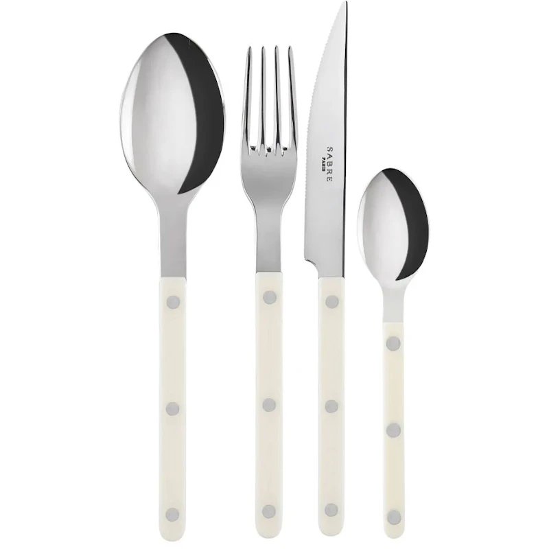 Cutlery Set 4 Pieces Bistrot Ivory Sabre Paris