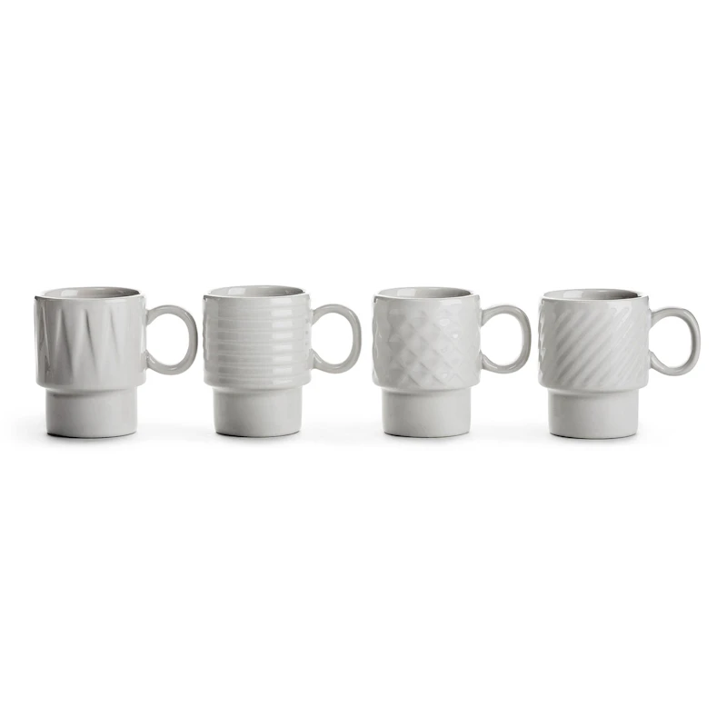 Coffee & More Espresso Cups 4-pack, White