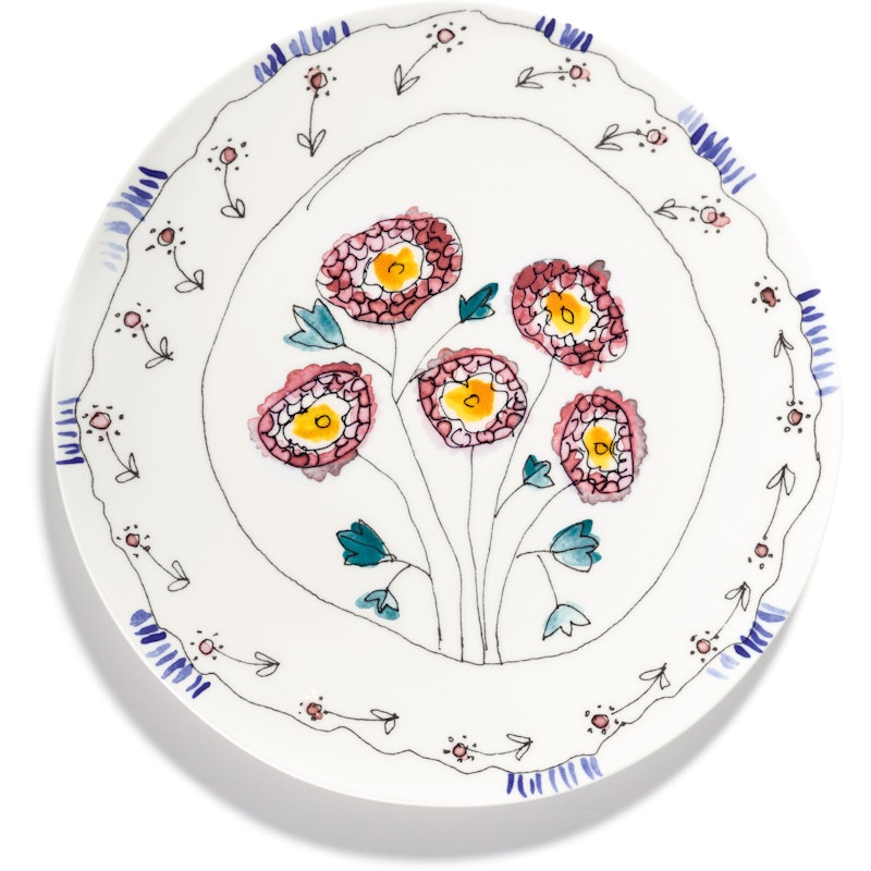Anemone Milk Serving Plate S