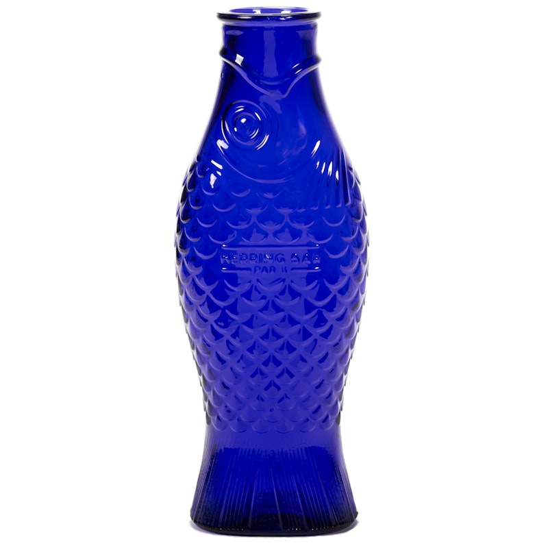 Fish & Fish Vase 1 L, Kobaltblau