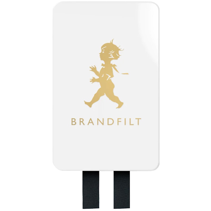 Brandfilt Design, Vit/Guld