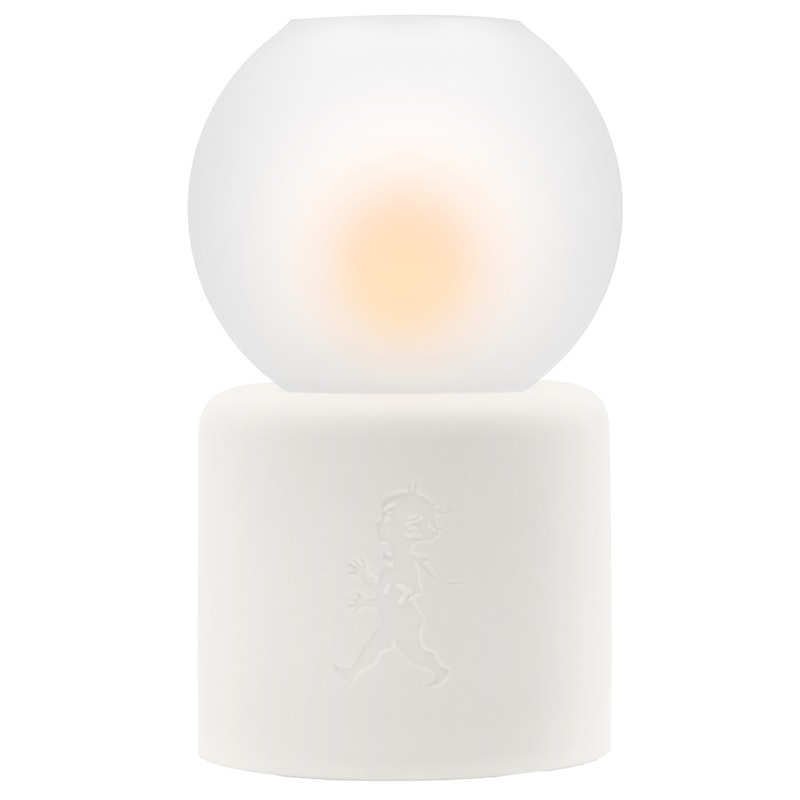 Globe Candle Holder, White