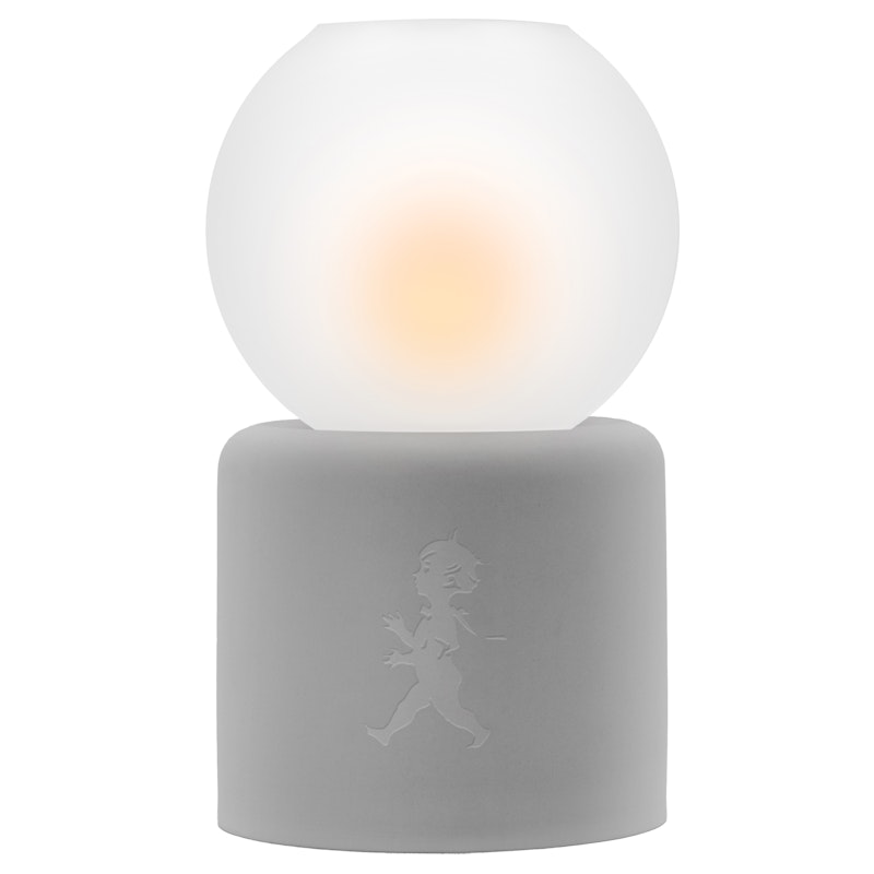 Globe Candle Holder, Light Grey