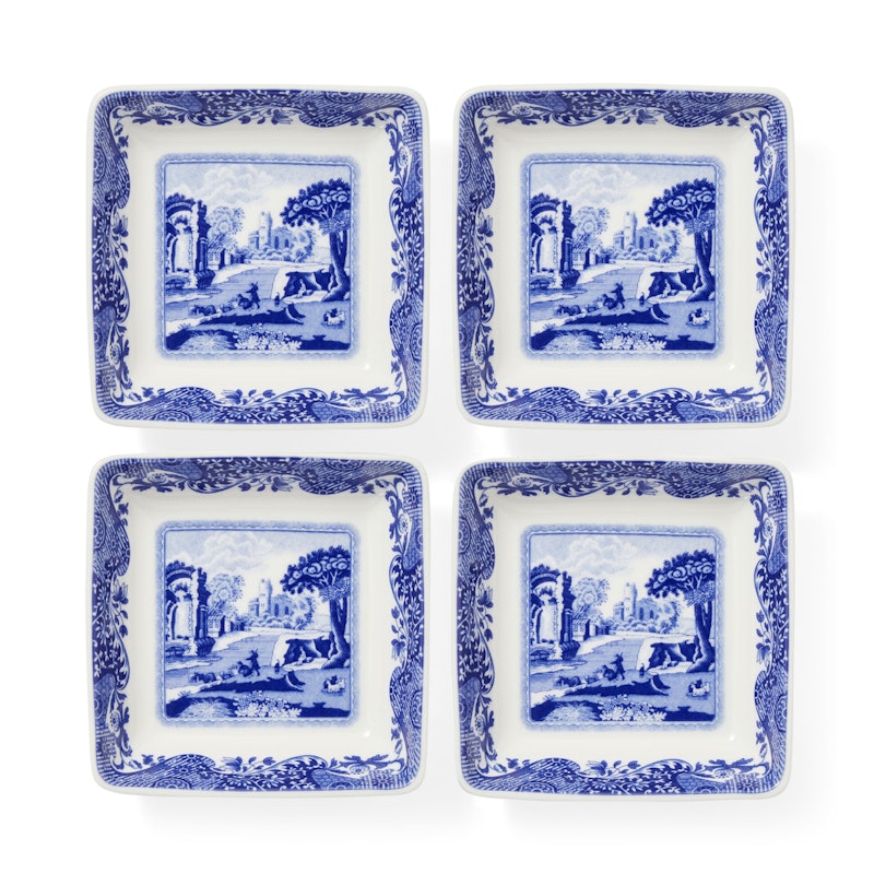 Blue Italian Teller 8x8 cm, 4-er Set