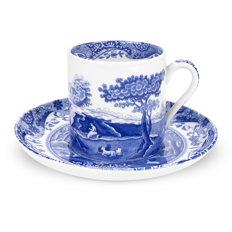 Blue Italian Kaffeetasse mit Unterteller, 90 ml