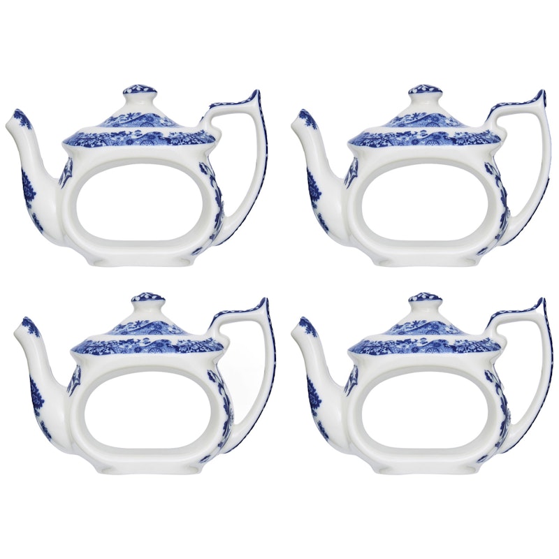 Blue Italian Serviettenringe, 4-er Set