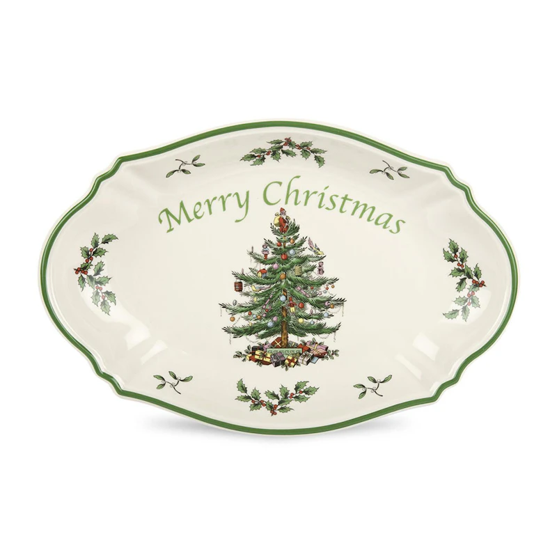 Christmas Tree Plate, 28 cm